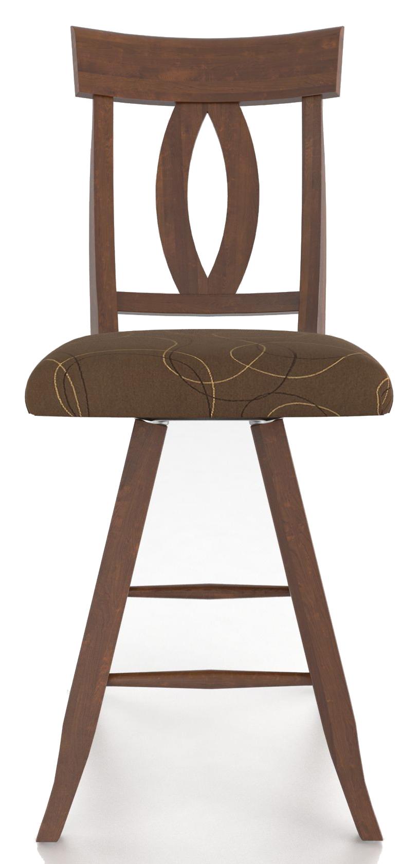 Canadel Bar Stools Customizable 24" Upholstered Swivel Stool Darvin